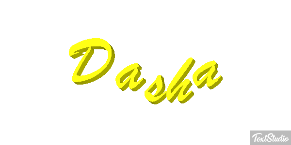 Dasha Text effect