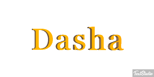 Dasha Text effect