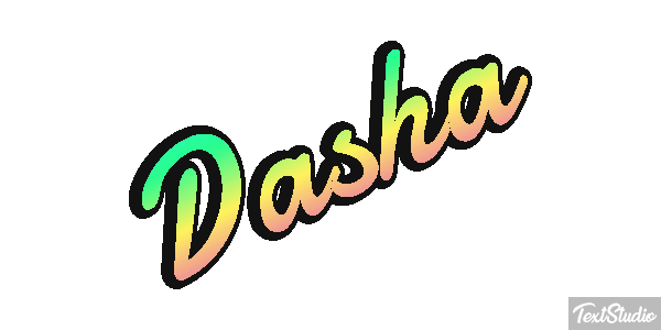 Dasha Text effect