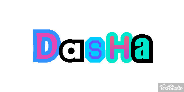 Dasha Text effect