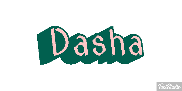 Dasha Text effect