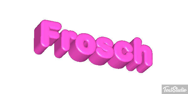 Frosch Texteffekt