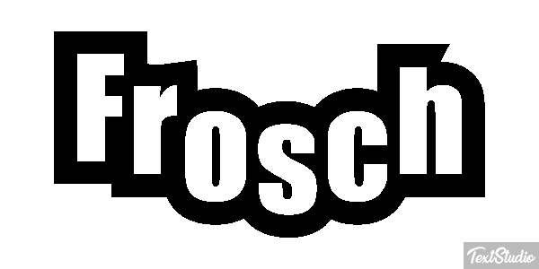 Frosch Texteffekt