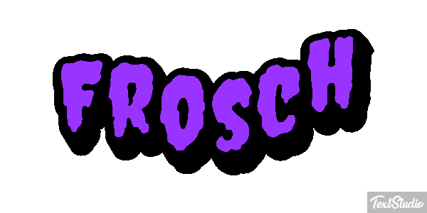 Frosch Texteffekt