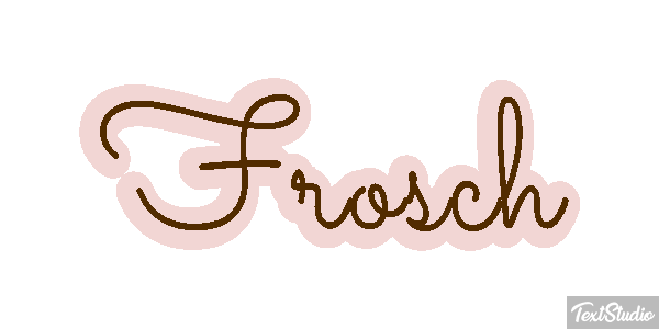 Frosch Texteffekt