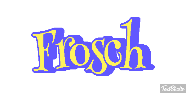 Frosch Texteffekt