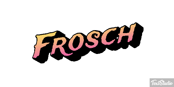Frosch Texteffekt