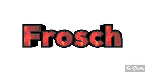 Frosch Texteffekt