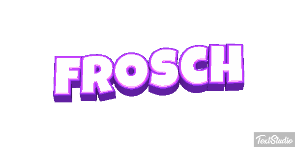 Frosch Texteffekt