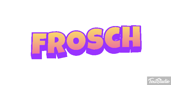 Frosch Texteffekt