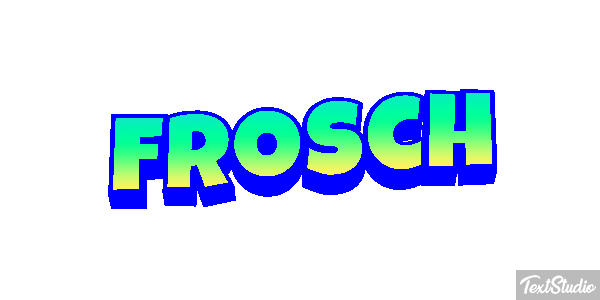 Frosch Texteffekt