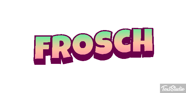Frosch Texteffekt