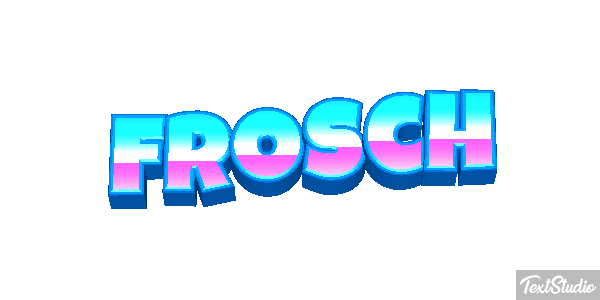 Frosch Texteffekt