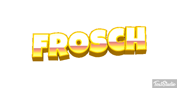 Frosch Texteffekt