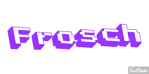 Frosch Texteffekt