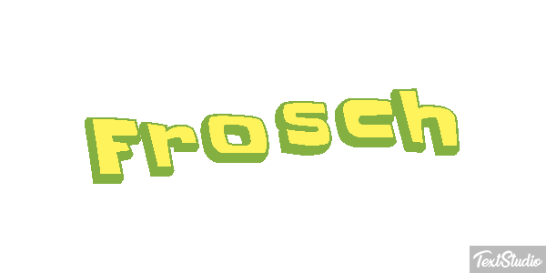 Frosch Texteffekt