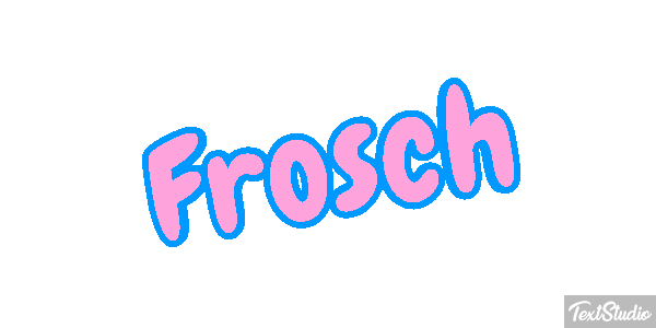 Frosch Texteffekt