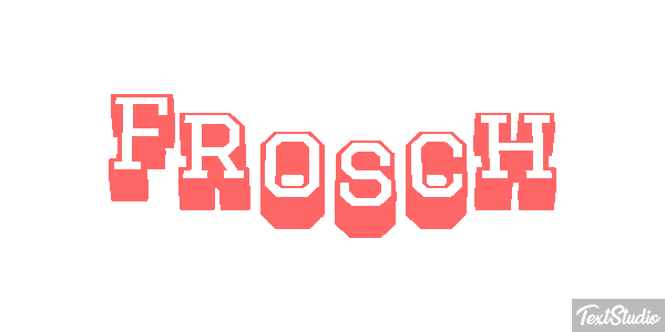 Frosch Texteffekt
