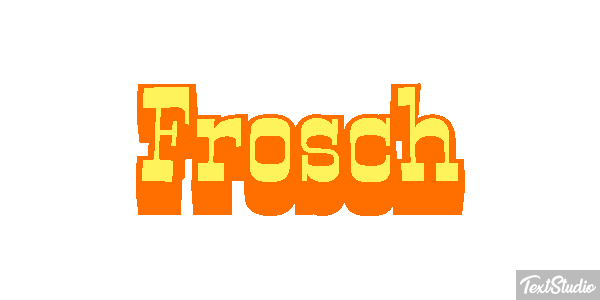 Frosch Texteffekt