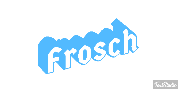 Frosch Texteffekt
