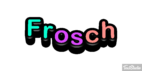 Frosch Texteffekt