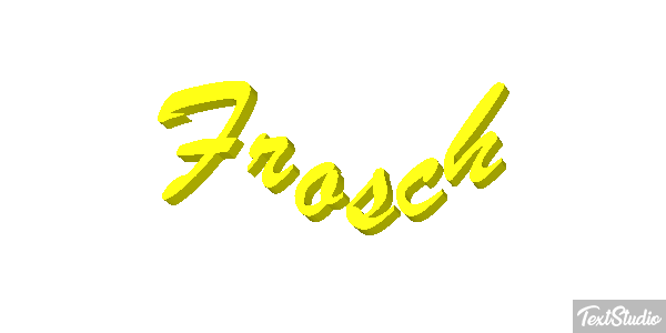 Frosch Texteffekt
