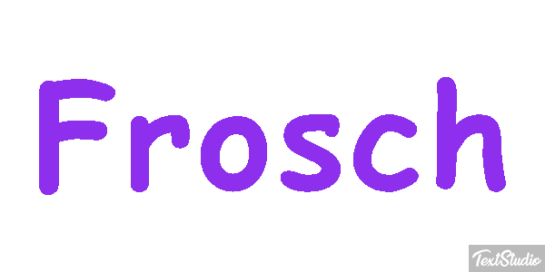 Frosch Texteffekt