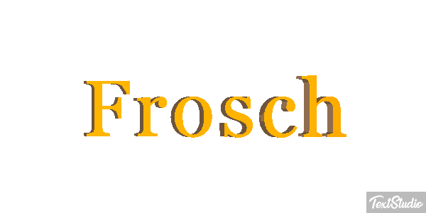 Frosch Texteffekt