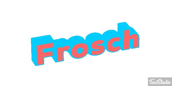 Frosch Texteffekt