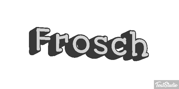 Frosch Texteffekt