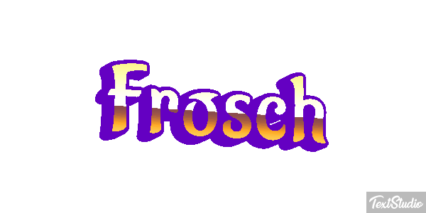 Frosch Texteffekt