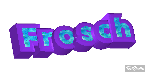 Frosch Texteffekt