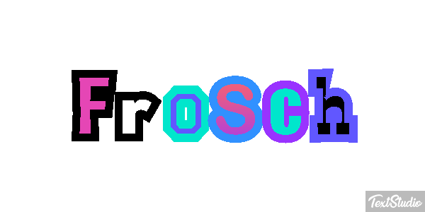 Frosch Texteffekt