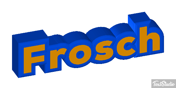 Frosch Texteffekt