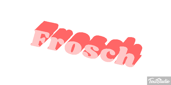 Frosch Texteffekt