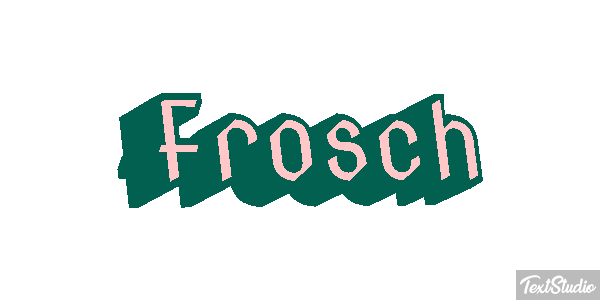 Frosch Texteffekt