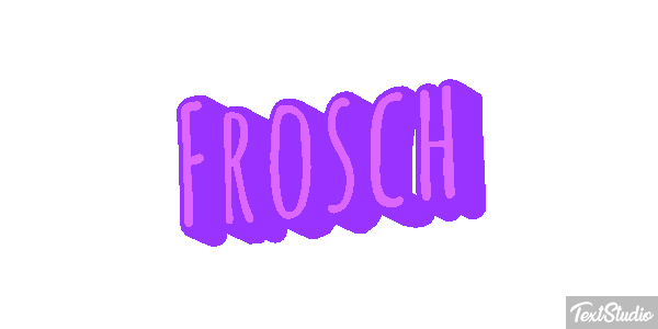 Frosch Texteffekt