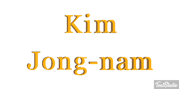 Kim Jong-nam Efecto de texto