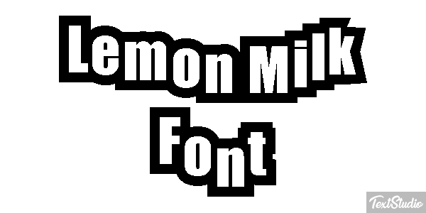Lemon Milk Font Text effect