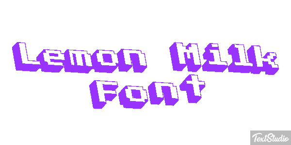 Lemon Milk Font Text effect