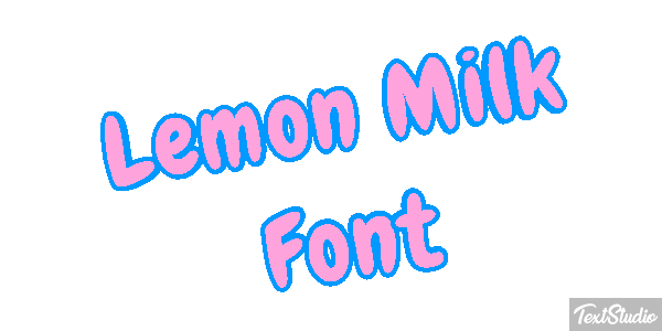 Lemon Milk Font Text effect