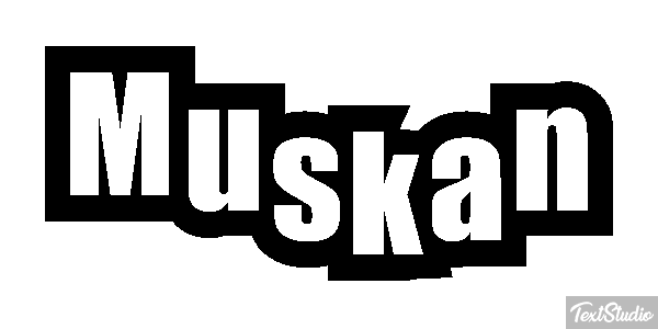 Muskan Text effect