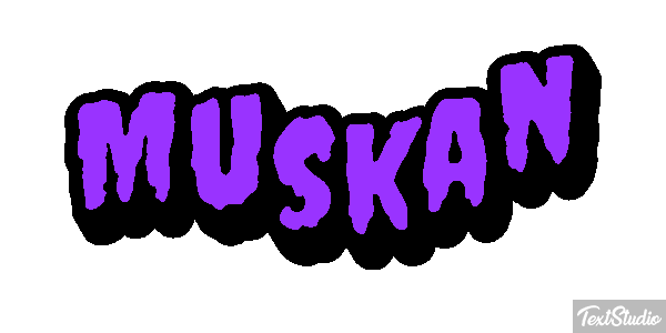 Muskan Text effect