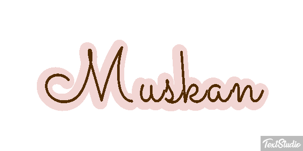 Muskan Text effect