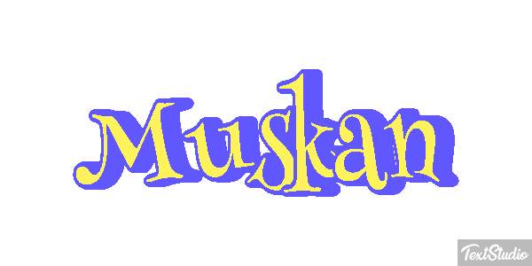 Muskan Text effect