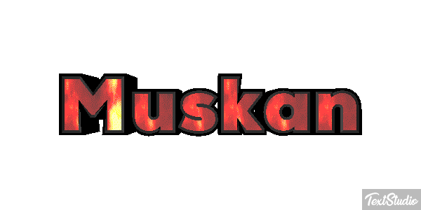Muskan Text effect