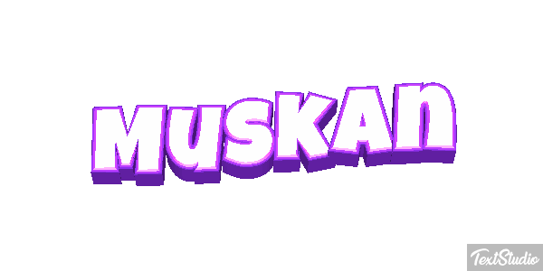 Muskan Text effect