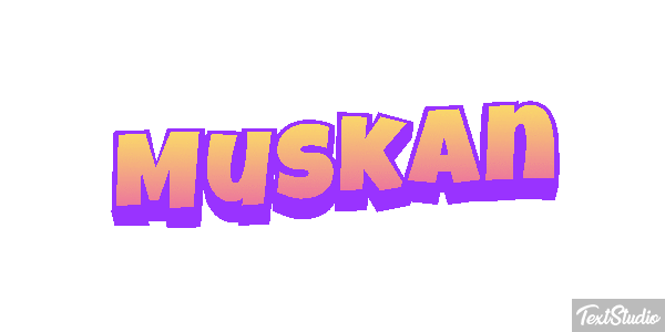 Muskan Text effect