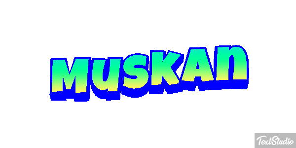 Muskan Text effect