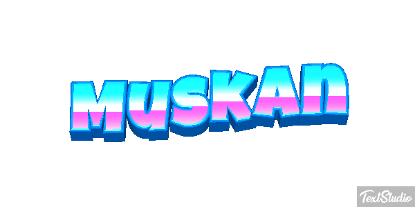 Muskan Text effect